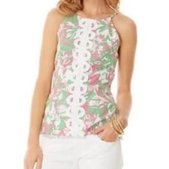 Lilly Pulitzer Annabelle Forgot My Trunks Top 2 - Picture 2 of 8